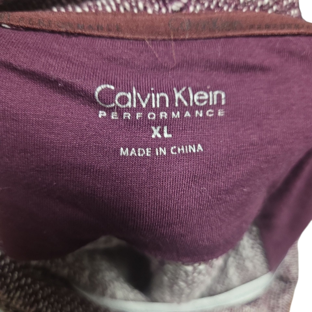 Calvin Klein Heathered Purple Cowl Neck Sweater - Picture 4 of 5